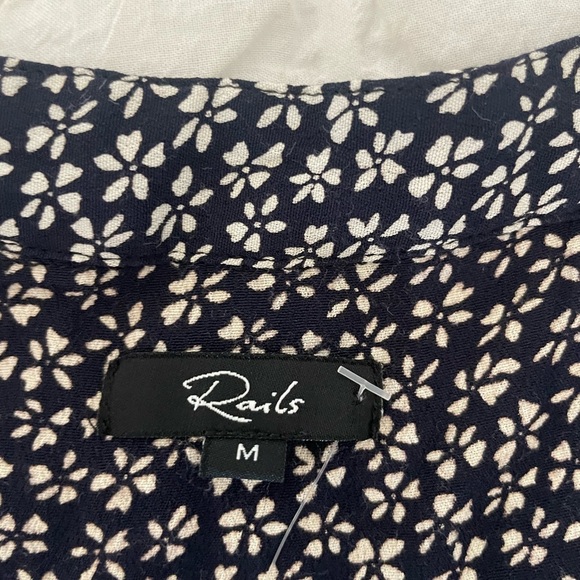 Rails Ellie Navy Floral Romper in Petals - Picture 8 of 13
